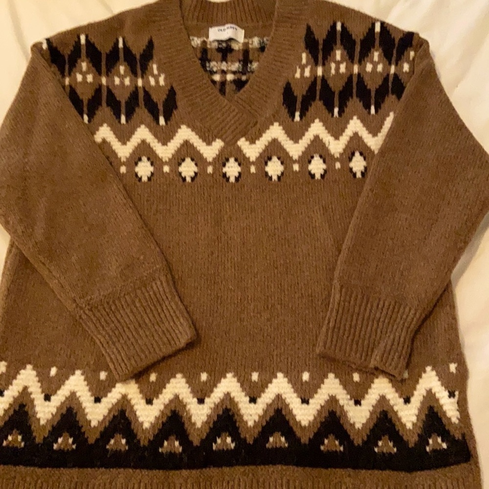 Baggy cozy sweater V-neck Old Navy medium